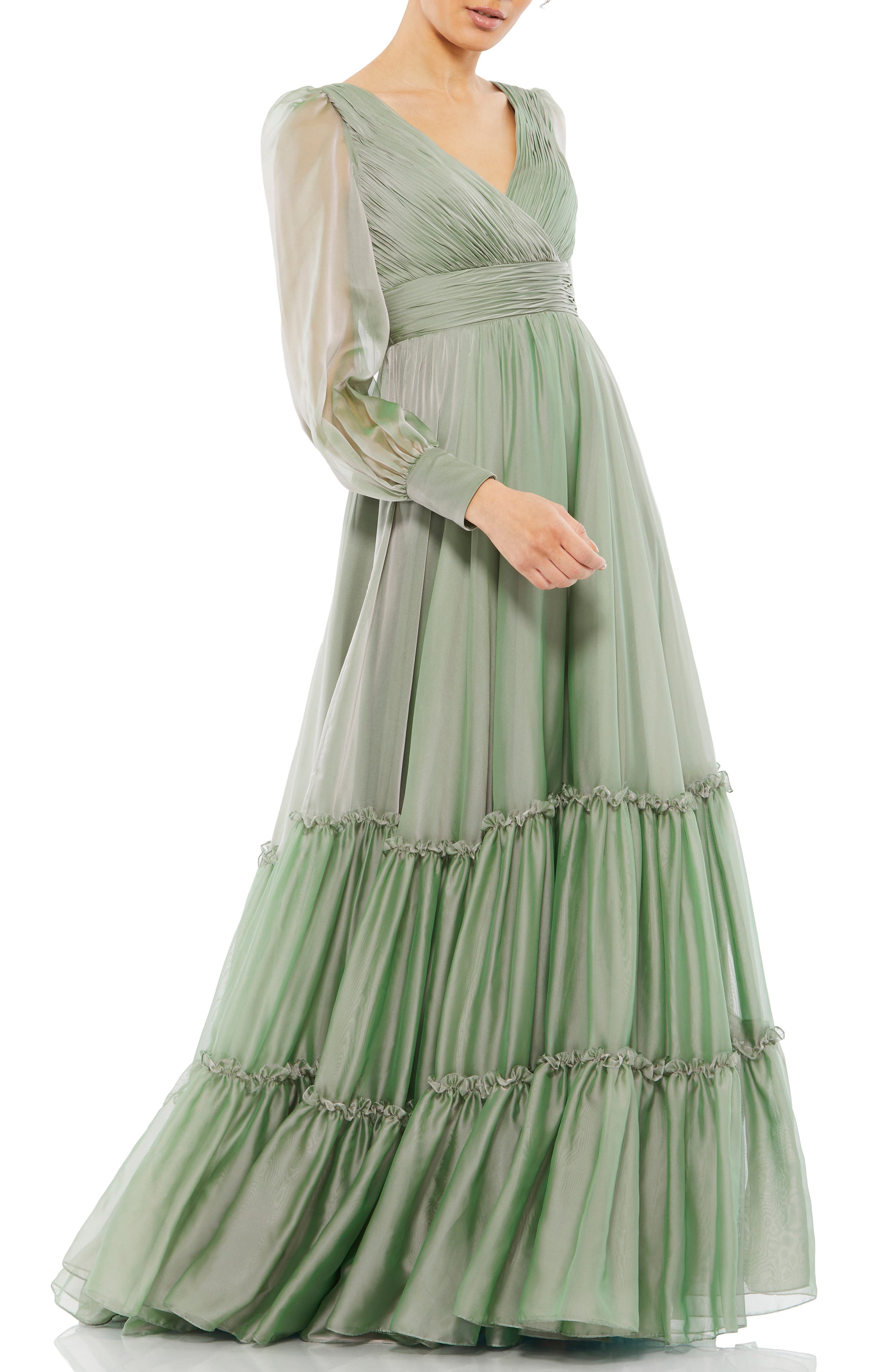 green chiffon dress | Nordstrom